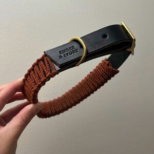 XL macrame collar from Ember and Ivory co.